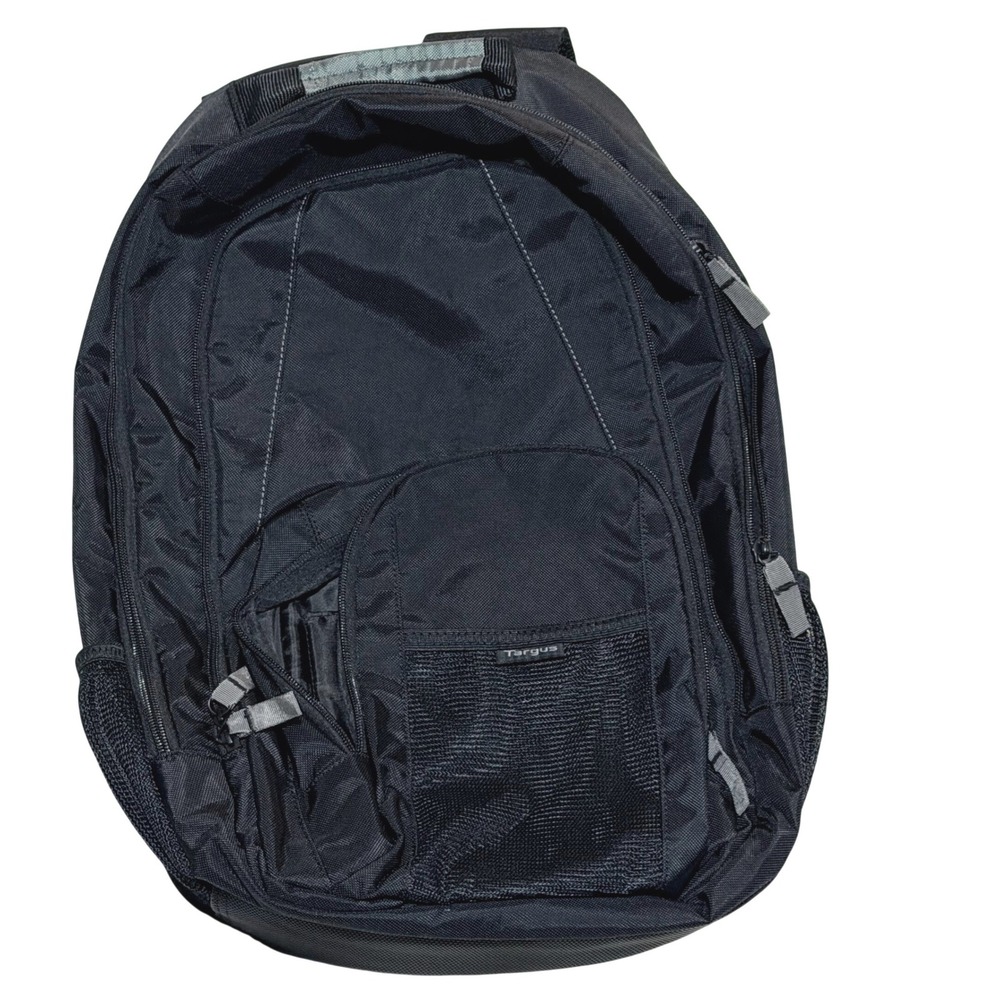 Targus Laptop Backpack Mens Womens Black Synthetic Tech School Travel Minimalist
